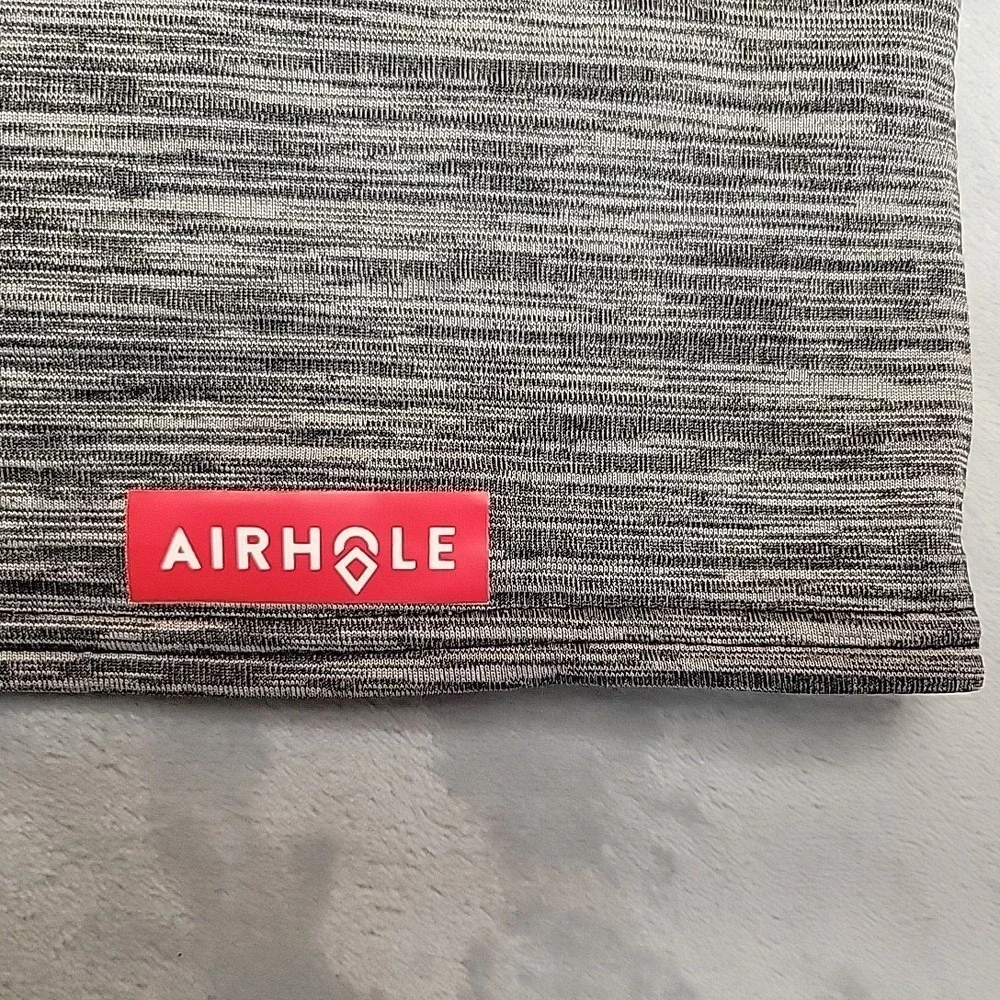 Airhole Neck Gaiter Men M/L Gray Space Dye Fleece Lined‎ Winter Snowboard Ski